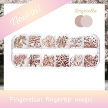 Load image into Gallery viewer, Nail Decoration Accessaries Style 5: Shinny Pearl Rhinestone Gold Leaves Shell
