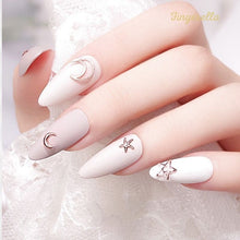 Load image into Gallery viewer, Nail Decoration Accessaries Style 5: Shinny Pearl Rhinestone Gold Leaves Shell
