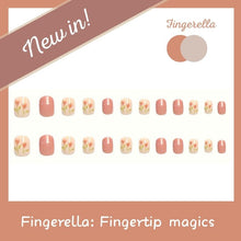 Load image into Gallery viewer, Cute Spring Tulip painting pink soft color Nails| 24pc Machine-made Best Press-on Nails Award-Winning Glue-on Nails
