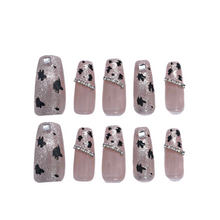 Load image into Gallery viewer, Clearance! 40%OFF: Leopard Prints Rhinestone Sexy Nails| 10pc Handmade Best Press-on Nails Award-Winning Glue-on Nails
