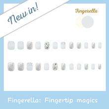 Load image into Gallery viewer, Rhinestone Shinny White Chic Nails| 24pc Machine-made
