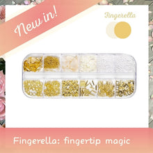 Load image into Gallery viewer, Nail Decoration Accessaries Style 3: Shinny Pearl Rhinestone Gold Leaves Shell
